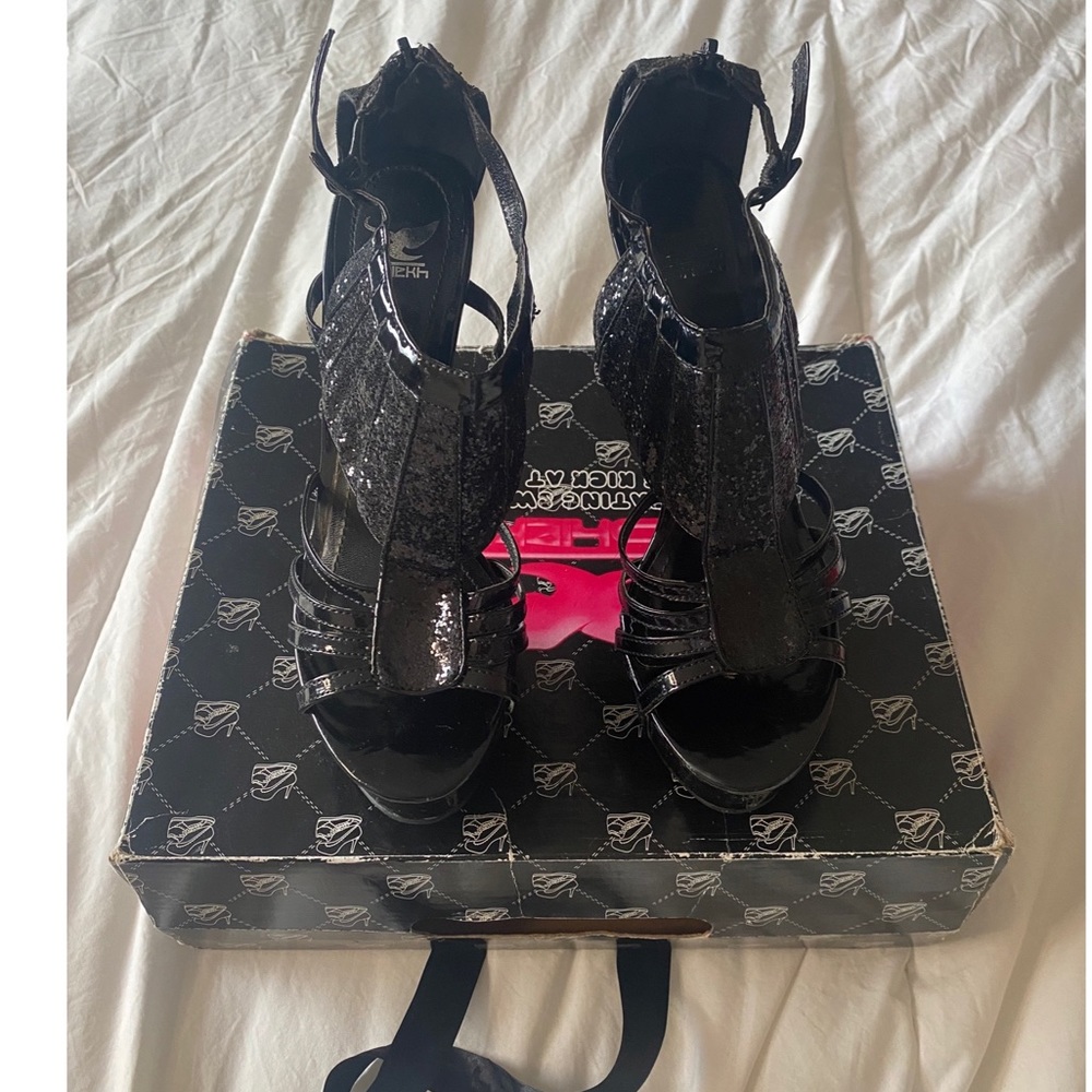 Sheikh Glitter Heel Pumps Size 8.5 Women Girls Shoes